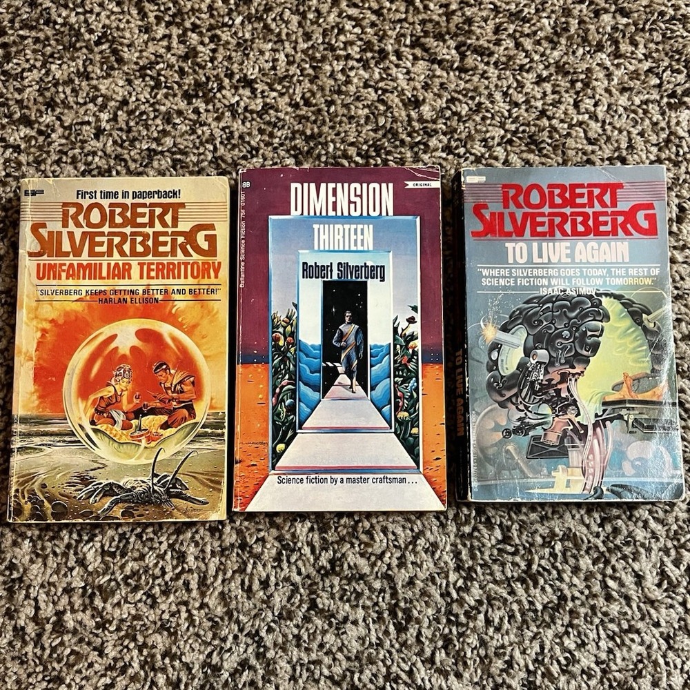 Robert Silverberg 3 Paperback Sci-Fi Lot 1969-1978